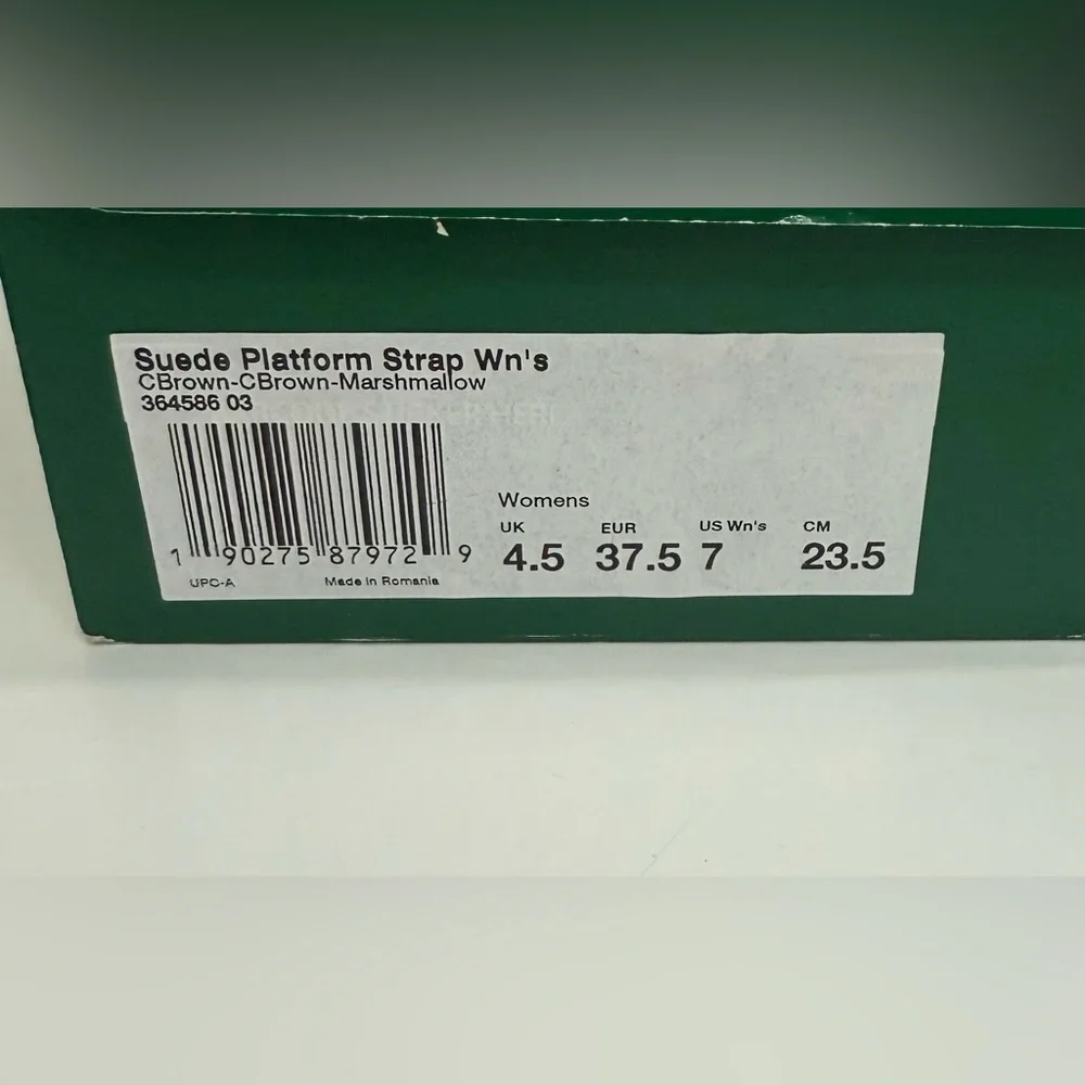 NWT Puma Pink Suede Platform Strap Wn’s - Picture 9 of 9